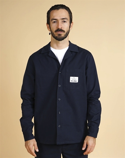 Elsk - Ripstop Mens Skjorte - Dark Navy